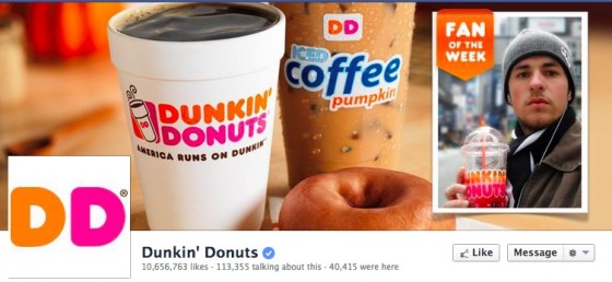 Dunkin Donuts Facebook Timeline Photo with Fan of the Week